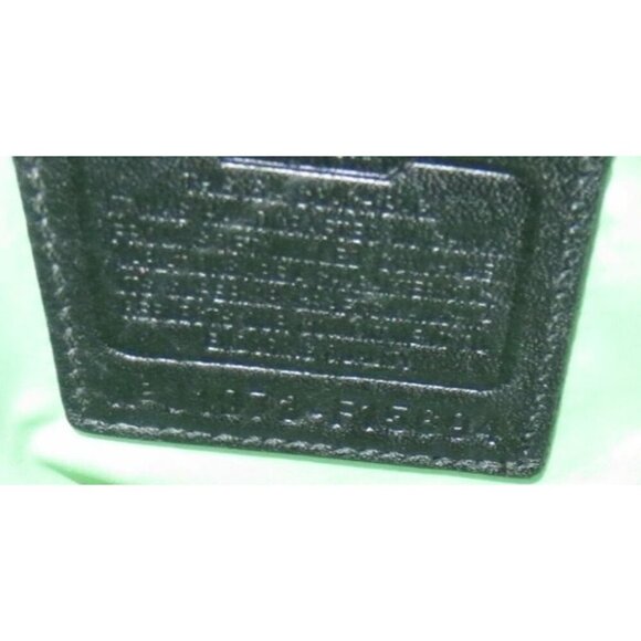 COACH 2010 Hampton 15694 Black Pebbled Leather Flap Turnlock Satchel Handbag - Picture 13 of 13